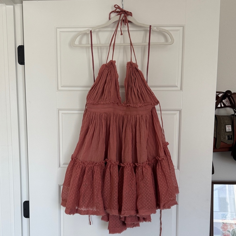 Free People Pink Mini Dress